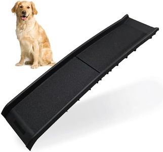 DIVCHI Pet Ramp Anti Slip Dog Ramps Lightweight & Portable Plastic Dog Car Ramps Foldable Pets Ramp (Black)