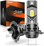 SEALIGHT H7 Bulbs 60000LM for ATVs & Powersports, 2025 Version, 60000LM Brighteness Wireless Fog Lights Easy Installation 10 Years Lifespan - Pack of 2