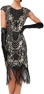 Générique Evelyn Robe Annee 20 Flapper 1920 Robe Soiree Femme Paillette Frange Robe Année Cocktail