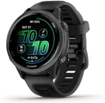 Garmin® Forerunner® 570, 42mm, Advanced GPS Running and Triathlon Smartwatch, AMOLED Display, Training and Recovery Features, Slate Gray Aluminum with Translucent Black/Black Band