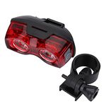 Asixx Bike Tail Light, Outdoor LED Bike Rear Lamp or Tail Warning Red Light Has 2 LED Lights,Powered by Two AAA Batteries and Energy-saving