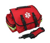 Lightning X Products Lightning X Small EMT Medic First Responder Trauma EMS Jump Bag w/ Dividers (Red)