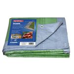 Tarpaulin Green/Silver 3.6 x 2.7m (12 x 9ft) 80gsm