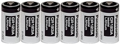 Panasonic Industrial CR123A Lithium Battery 3V 6 Pack