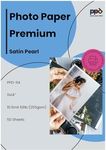 PPD Inkjet Satin Luster Super Premium Photo Paper 11x14'' 68lbs. 255gsm 10.5mil x 50 Sheets (PPD114-50)