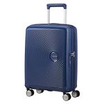 American Tourister Soundbox - Spinner S Expandable Carry-On Luggage, 55 cm, 41 L, Blue (Midnight Navy)