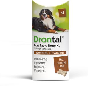 Drontal XL Wormer for Large Dogs – Broad Spectrum Deworming Tablets