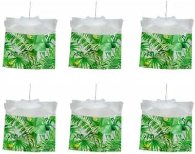 Fly Trap Disposable Highly Effective Outdoor Non Toxic Bait for Housefly & Blowfly - Set of 6 (White)