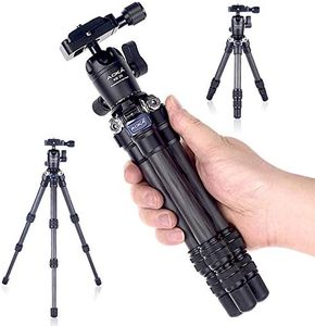 AOKA 15.7in/0.97lb Lightweight Compact Carbon Fiber Tripod with 360° Ballhead Travel Mini Tripod for Mobile Phone and Compact Mirrorless Cameras