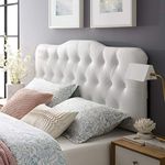 Modway Annabel Vinyl Headboard, Full, White