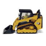 Diecast Masters 1:50 Caterpillar 259D3 Compact Track Loader with Attachment Accessories | High Line Series Cat Trucks & Construction Equipment | 1:50 Scale Model Diecast Collectible | DM Model 85677