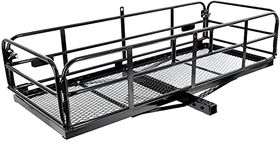 60”L X 24”W X 15 Basket Trailer Hitch Cargo Carrier Luggage Storage Rack Extra-Thick Steel Constructed for Truck or SUV 2″ Hitch Receiver (Required) only - 400 LBS Capacity (Cargo Basket)