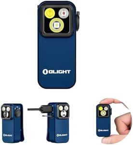 OLIGHT Oclip Pro EDC Flashlight Clip-on Light, Rechargeable 500 Lumens with Three Lighting Solutions Type-C Charging, Magnetic Flash Lights for Signaling, Cycling, Outdoor or Indoor Use(Midnight Blue)