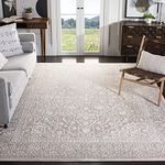 SAFAVIEH Reflection Collection Area Rug - 9' x 12', Beige & Cream, Vintage Distressed Design, Non-Shedding & Easy Care, Ideal for High Traffic Areas in Living Room, Bedroom (RFT670A)