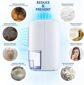 NETTA Mini Dehumidifier 800ml – Compact White Moisture Absorber