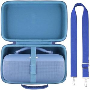 Aenllosi Étui de Transport Rigide Compatible avec Haut-Parleur Portable Bose SoundLink Max (étui Uniquement) (Bleu Profond)