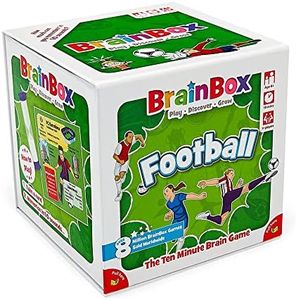 Brainbox Football (2022) | Card Game | Ages 8+ | 1+ Players | 10+ Minutes Playing Time, Multicolor (GREG124409)