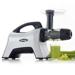 Omega NC1000HDS Juicer Extractor Nutrition Center Creates Fruit Vegetable and Wheatgrass Juice Slow Masticating Juicer Machine BPA-FREE with Quiet Motor and Reverse Easy to Clean, 200-Watts, Silver