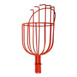 TrustBasket Fruit Picker-Gardening Metal Fruit Picker (Orange)