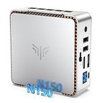 KAMRUI E2 N150 Mini PC, 8GB DDR4 256GB M.2 SSD Mini Computers,12th Alder Lake N150 Micro Pc, 2.5''SSD/Gigabit Ethernet/4K UHD/WiFi 5/BT4.2/VESA/Home/Business Mini Desktop Computer