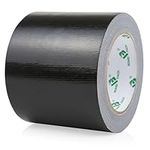 BOMEI PACK Black Wide Duct Tape 4Inch, Strong Tape Gris Residue Free for Crafts and Repair, 1Roll 8.3Mil x 30yds