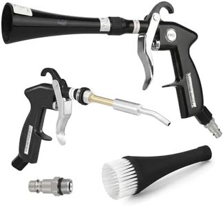 Duriumon Tornado Car Cleaning Gun with 2 Set Nozzle, Air Blower Gun for Car Detailing with Brush, High Pressure Dry Cleaning Gun Quickly Blasts Dust & Dirt Works with Air Compressor