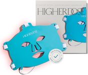 HigherDOSE Red Light Therapy Face Mask - Cordless At-Home LED Facial Light Therapy - Promotes Cellular Renewal, Healing, & Glowing Skin - LED Face Mask to Target Fine Lines, Wrinkles & Redness