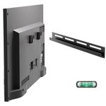 Drywall Studless TV Wall Mount, No Stud TV Wall Mount for 12-55 Inch TVs, Drywall TV Mount Load Up to 100 Lbs, Low Profile, VESA 100x100mm to 400x400mm, Easy to Install