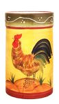 Tuscany Province Sunshine Rooster, Hand Painted Ceramic Kitchen Tool Set, 89338 by ACK