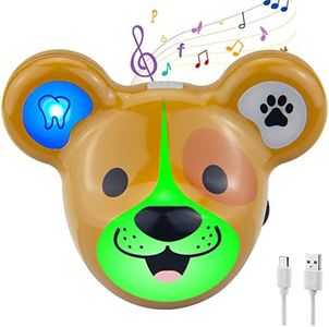 HONGUT Musical Timer for Kids Rechargeable Battery 2 Minute Toothbrush Timer and 20 Seconds Bathroom Hand Wash Timer with LED Color Light, 3 Volume Options Musical Timer for Children-D