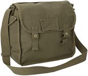 Large Cotton Canvas Side Bag (Olive