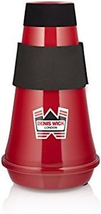 Denis Wick Euphonium Red Aluminum Travel Mute | Practice Mute for Euphonium | Travel Mute for Brass Instruments | Mute for Warming Up and Practicing Brass Instruments | 5.75 x 5.75 x 12.75 inches