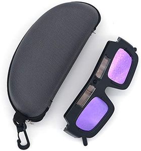 NUZAMAS Welding Glasses Eyes Protection Goggles, Solar Auto Darkening Welding Goggles, Welder Safety Protective Tools, PC Lens Welding Soldering Sight Protection, Comes with Glasses Case