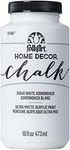 FolkArt Home Decor Chalk Furniture & Craft Paint in Assorted Colors, 16 Ounce, White Adirondack,34846