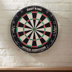 Viper Shot King Steel Tip Dartboard – Regulation Size, Staple-Free Bullseye