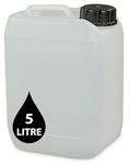 PowerChem 5L JERRY CAN - UN Approved Stackable Bottle Container + 51mm Tamper Evident Cap | Perfect for Storage of Water Liquid NATURAL