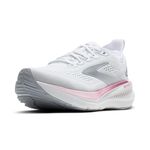 Brooks Women’s Glycerin GTS 23 Supportive Running Shoe - White/Harbor Mist/Metallic - 9 Medium