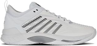 K-Swiss Men's Hypercourt Supreme 2 Tennis Shoe, White/Black, 7.5 M