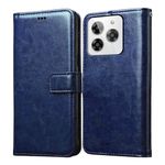 Amazon Brand- Solimo Flip for Lava Yuva 3 4G (Leather_Blue)