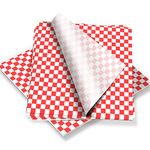 100Pcs Greaseproof Paper Sheets,Food Ggrade Wrap Paper Sheets Waterproof Checkered Basket Liners Oil-Proof Baking Paper Circles for Deli Sandwich Cakes Cheese10x11"