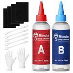 LAMXIN 5 Minute Epoxy Glue 250ml, Tough Durable Heat-Resistant Epoxy Resin Glue, Quick Cure Clear 2 Part Epoxi Adhesives for Metal, Wood, Tile, Most Plastics & More