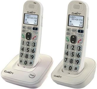 Clarity D704 Moderate Hearing Loss Cordless Phone with D704HS Expandable Handsets (D704 with (1) D704HS)