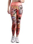 The Dance Bible Women Colorful Printed High Waist Gym Leggings Yoga Tights (Small, Emily)