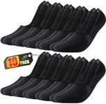 RUIXUE 10 Pairs Mens Women's No Show Socks Low Cut Non Slip Cotton Invisible Socks