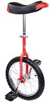 Indy Deluxe Unicycle 16 inch Single Wheel Unicycles | Ideal for both Children and Shorter Adults | One Wheel Bike Tires Trainer Unicycle | Balance Cycling Exercise