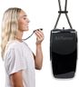 AirTamer A320 Rechargeable Personal Air Purifier, Proven Performance, Virus and Pollutant Tested*, Black with Leather Travel Case
