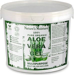 Nature's Moisture Aloe Vera Gel Cruelty Free and Vegan - Cooling, Soothing, Refreshing and Moisturising for All Types Skin & Hair 1Kg