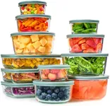 24pc Set Glass Food Storage Contain
