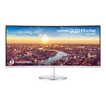 Samsung C34J791WTR - CJ79 Series - QLED monitor - curved - 34" (34" viewable) - 3440 x 1440 Ultra WQHD @ 100 Hz - VA - 300 cd/m² - 3000:1-4 ms - 2xThunderbolt 3, HDMI, DisplayPort - speakers - grey