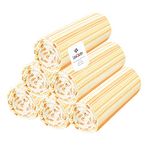 UniQloth Peshtemal Turkish Beach Towels Set of 6 - Oversized Cotton Beach Towels 40x72 - Sand Free Quick Dry Beach Blanket for Adults - Extra Large Towels for Beach Bath Pool Travel - Yellow